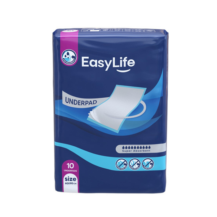 پد زیرانداز بهداشتی ایزی لایف مدل آنتی باکتریال 10 عددی